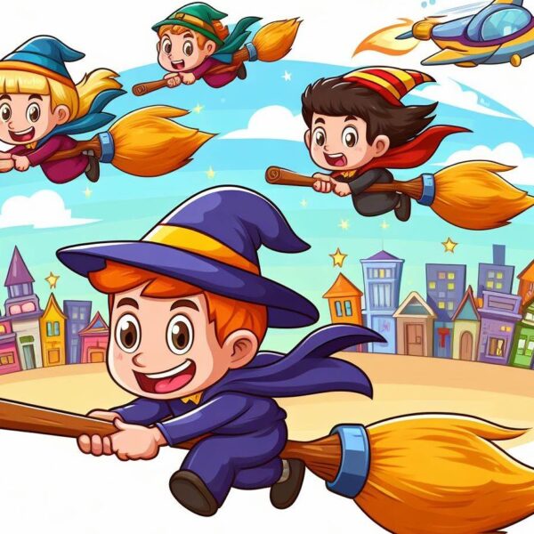 The Flying Broomstick Race