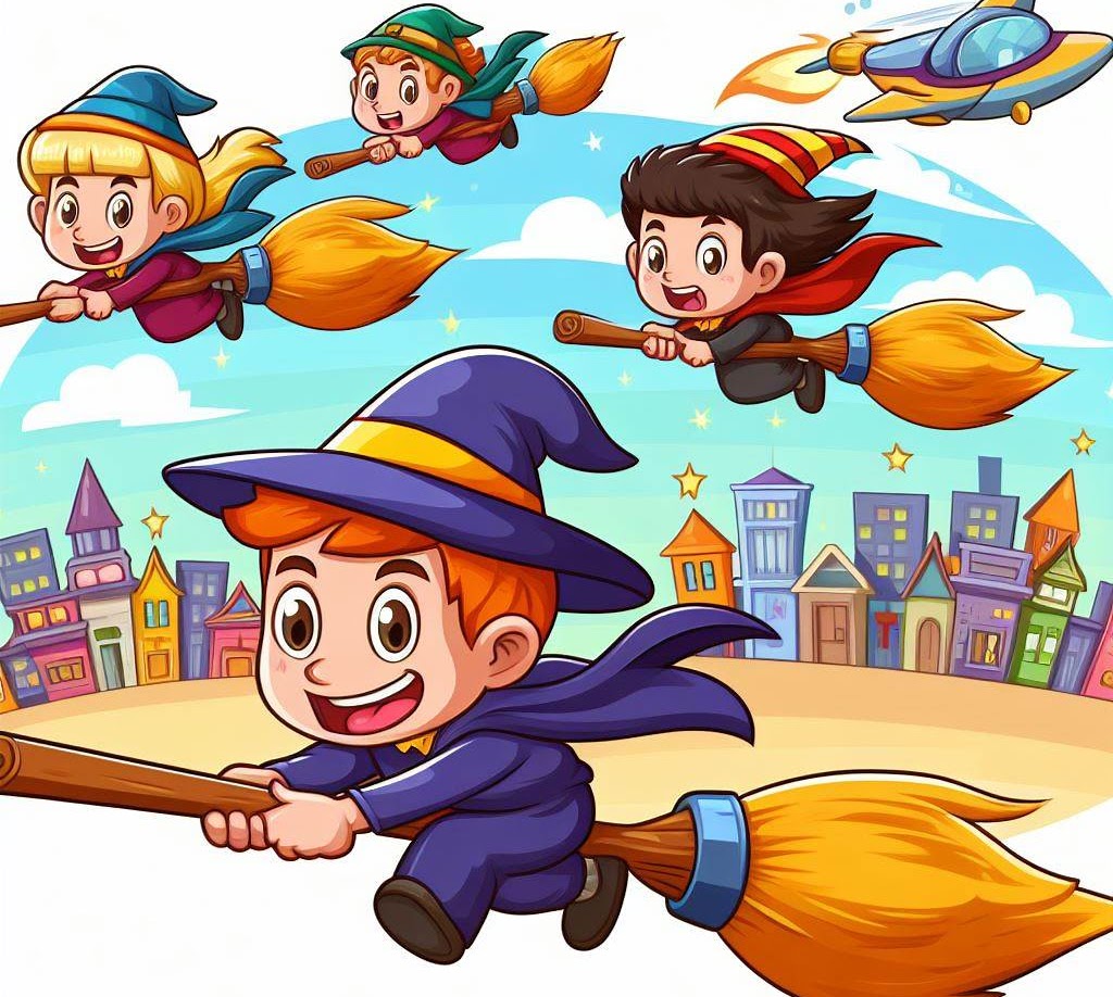 The Flying Broomstick Race