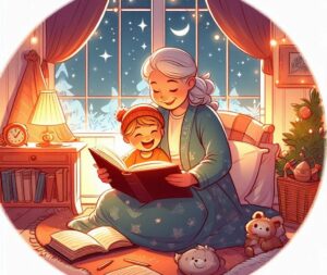 grandma reading bedtime story